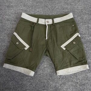 Nasty Pig Shorts Men 29 Olive Green Gray 8" Inseam Cargo Moto Tight Fit NastyPig